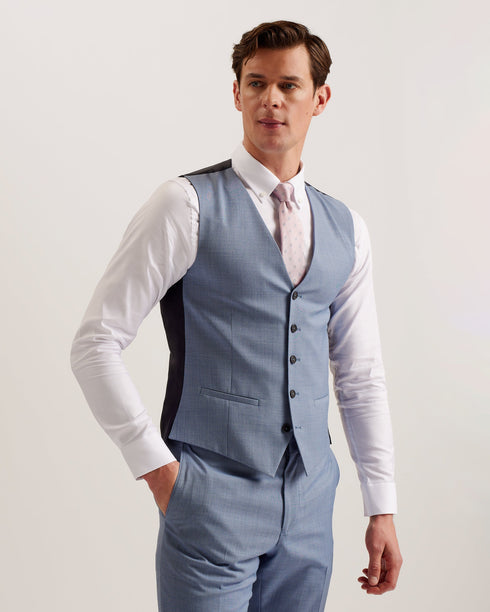 ORIONW-Suits-SOFT BLUE SHARKSKIN VEST- Ted Baker Romania